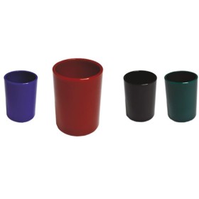 BICCHIERE PORTAPENNE IN PVC COL. NERO NIK