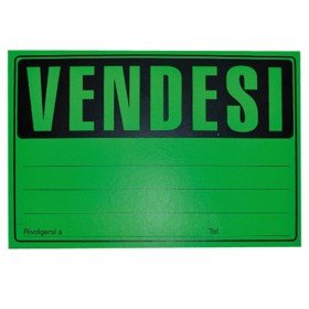 CARTELLI VENDESI 23HX33 CM CF DA 25 PZ COL. ASS