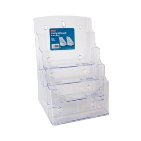 8051818010615PORTA DEPLIANT ACRIL A4 4 POSTI O A5