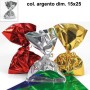 BUSTE REGALO PPL MET. 15X25 CF. DA 50 PZ ARGENTO