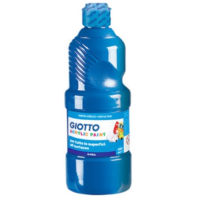 TEMPERA GIOTTO ACRILICA 500 ML COL. CIANO FILA