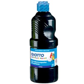 TEMPERA GIOTTO ACRILICA 500 ML COL. NERA FILA