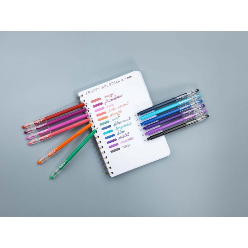 Pilot Frixion Ball Plus - Penne Cancellabili 0.7mm 4 Colori (Nero, Blu, Rosso, Verde) - Foto 4